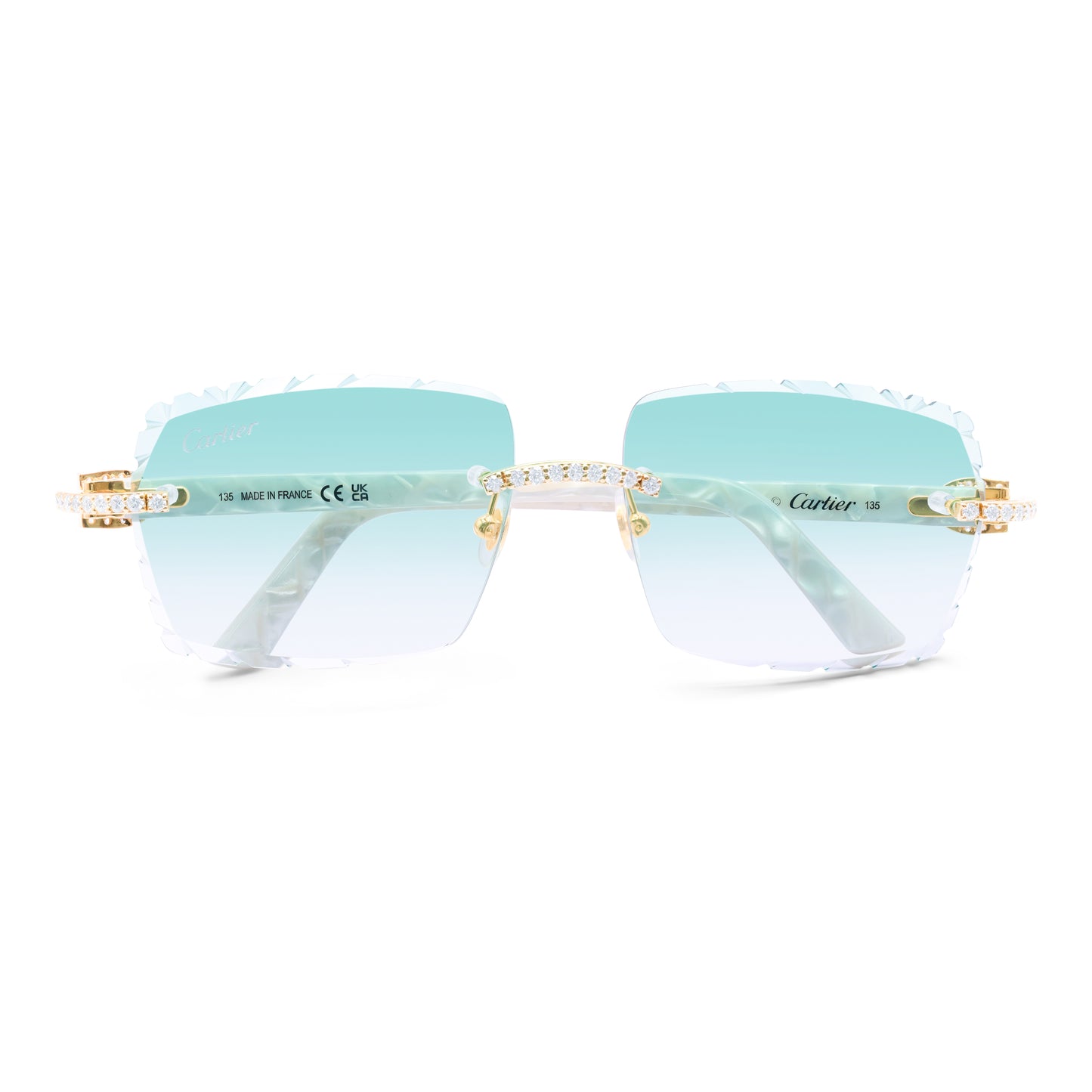 8 POINTER WHITE ACETATE ‘MYKONOS’ TEAL AR