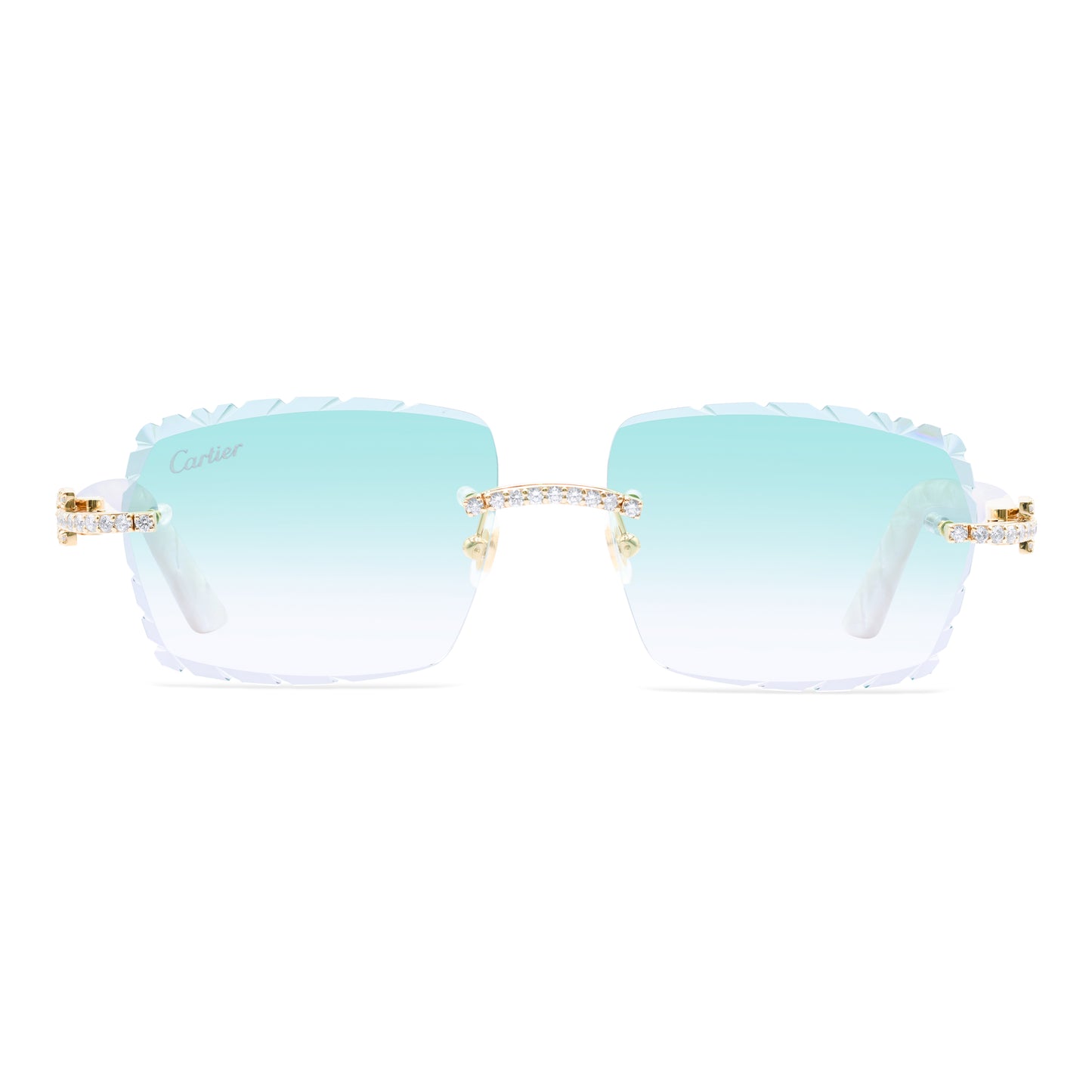 8 POINTER WHITE ACETATE ‘MYKONOS’ TEAL AR