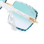 8 POINTER WHITE ACETATE ‘MYKONOS’ TEAL AR