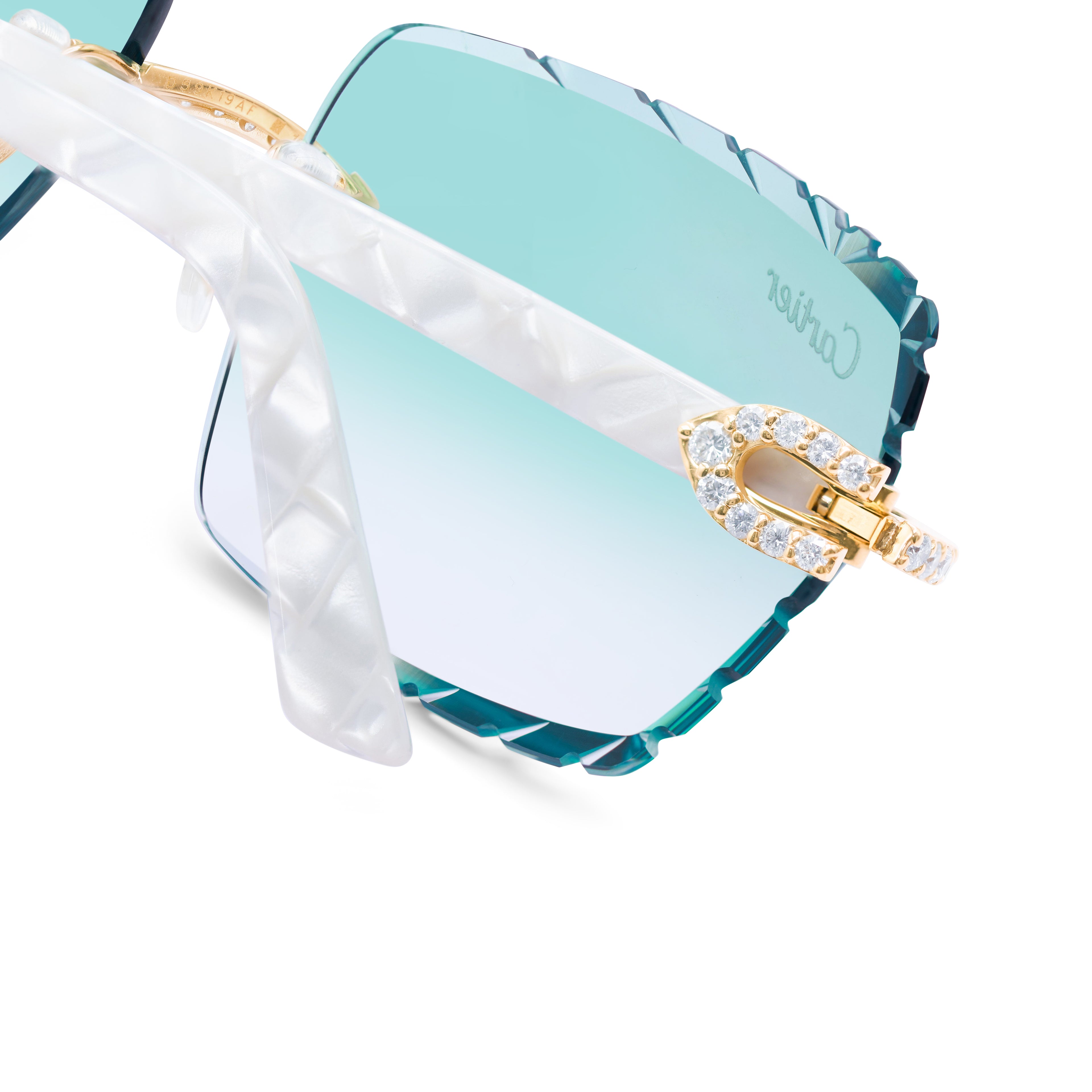 8 POINTER WHITE ACETATE ‘MYKONOS’ TEAL AR