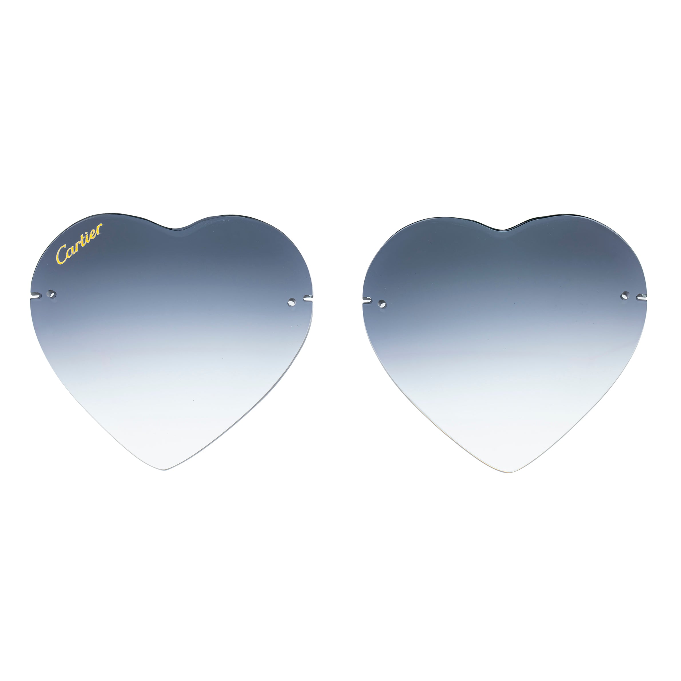 'HEART' RIMLESS LENS