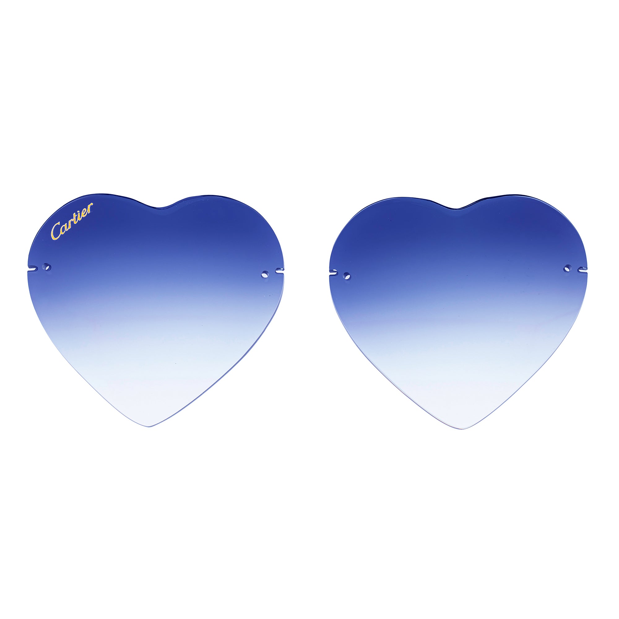 'HEART' RIMLESS LENS