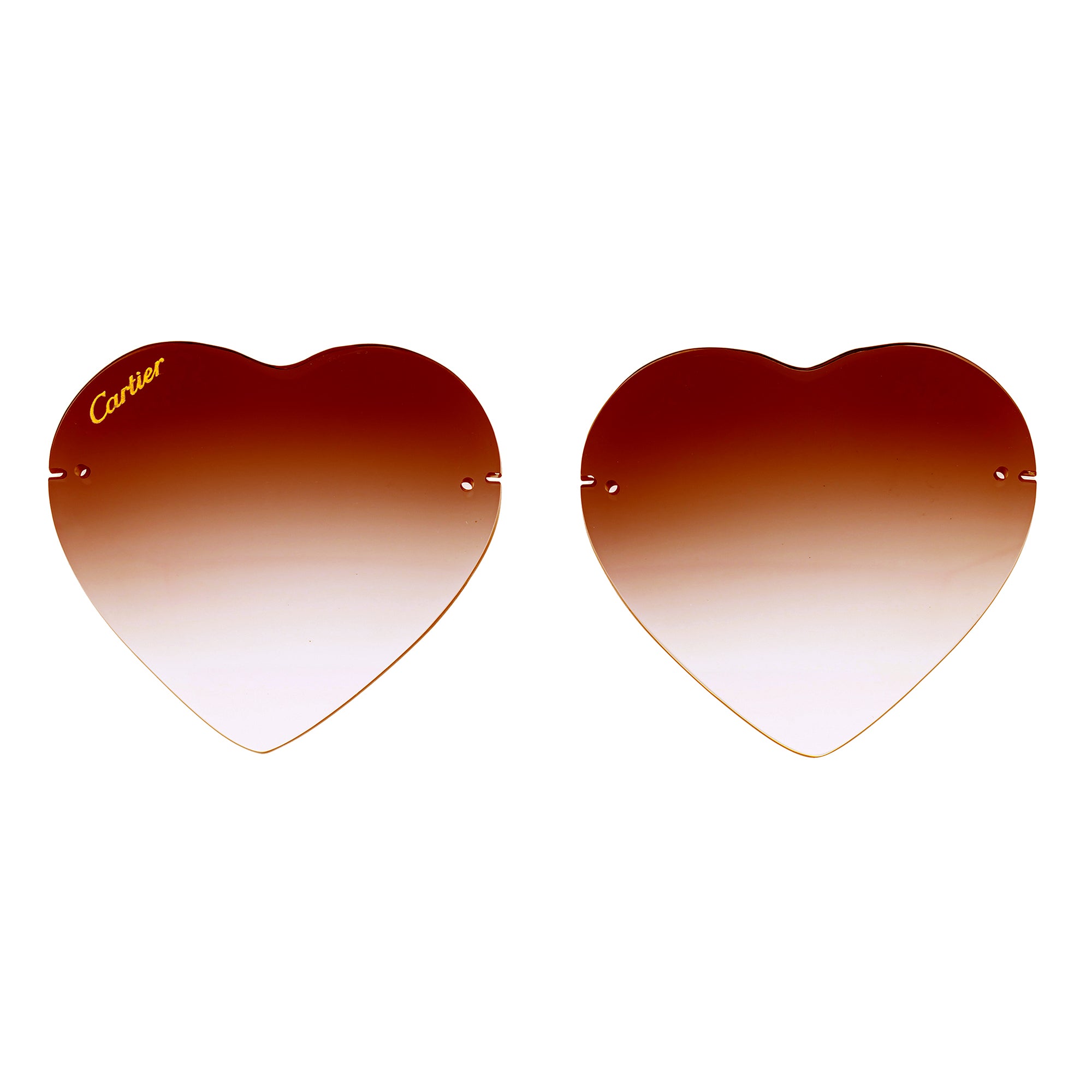 'HEART' RIMLESS LENS
