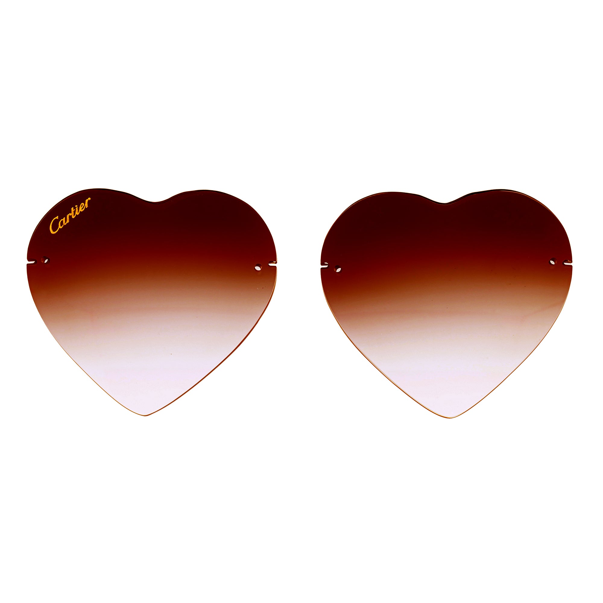 'HEART' RIMLESS LENS