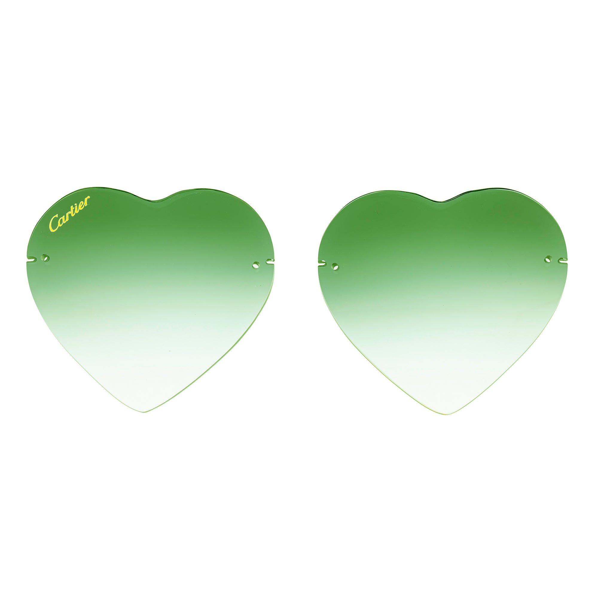 'HEART' RIMLESS LENS