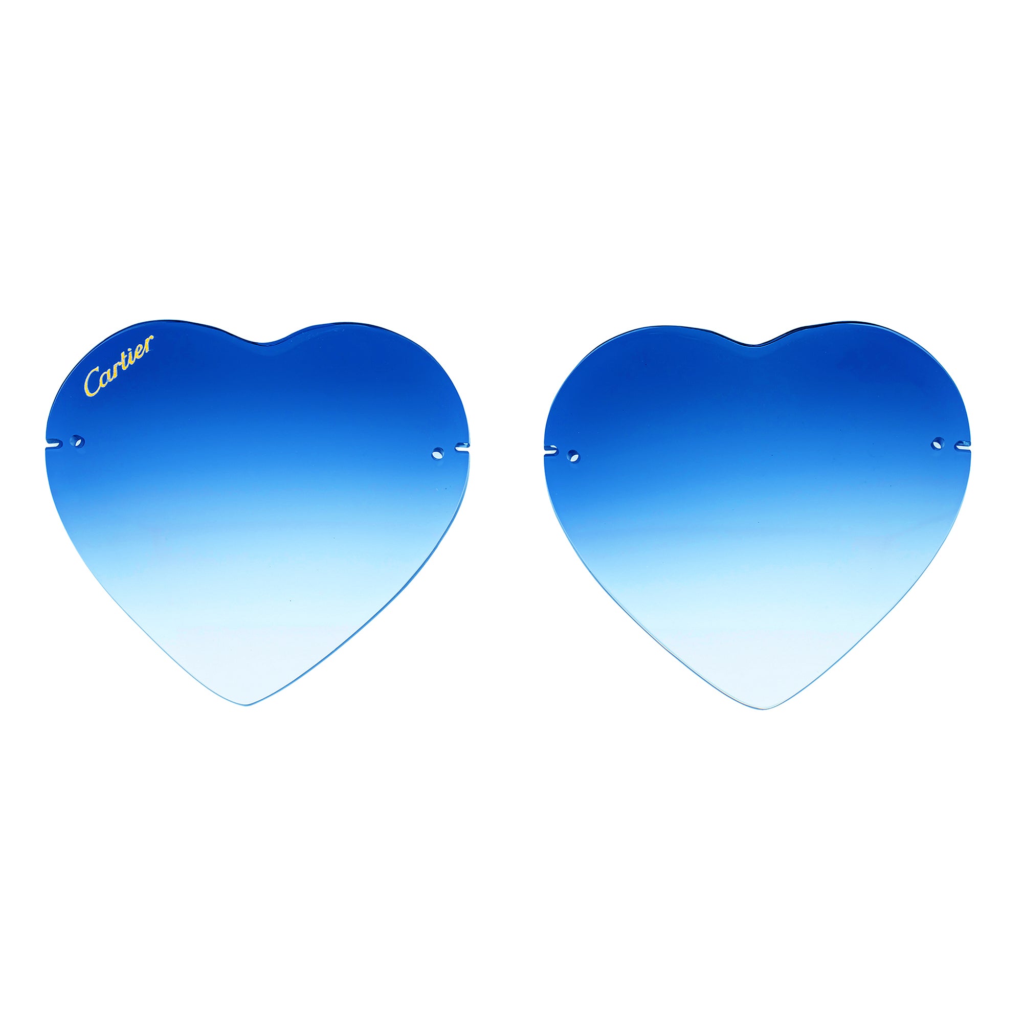 'HEART' RIMLESS LENS