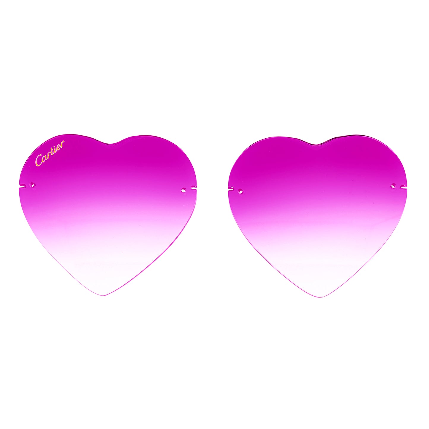 'HEART' RIMLESS LENS