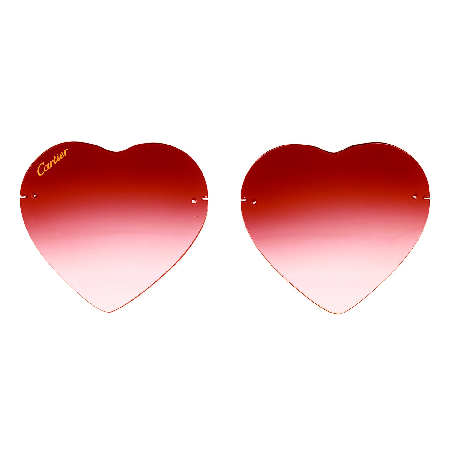 'HEART' RIMLESS LENS