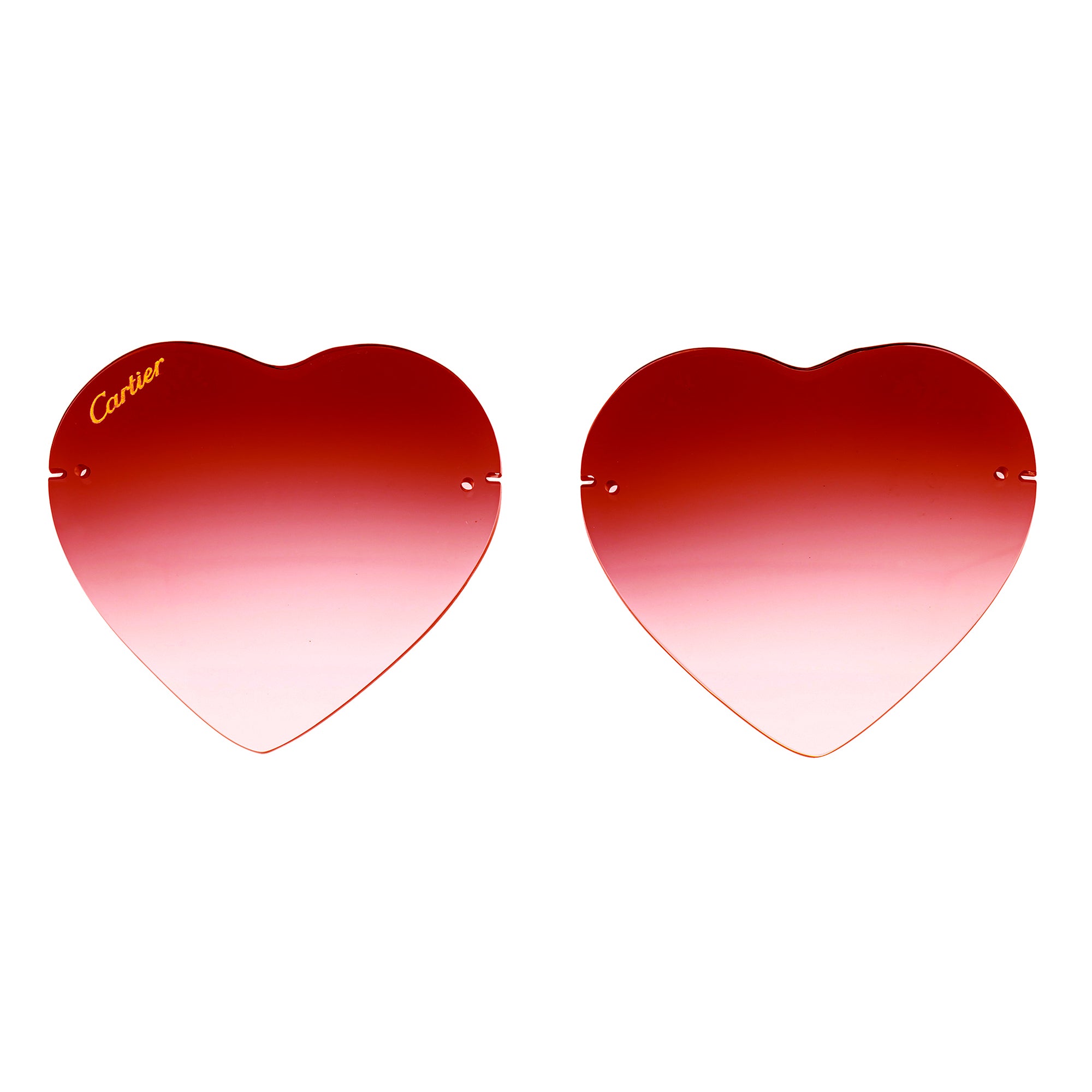 'HEART' RIMLESS LENS
