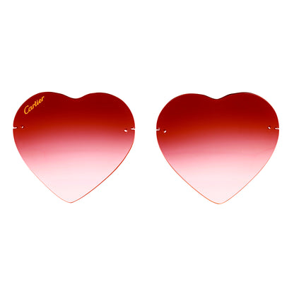 'HEART' RIMLESS LENS